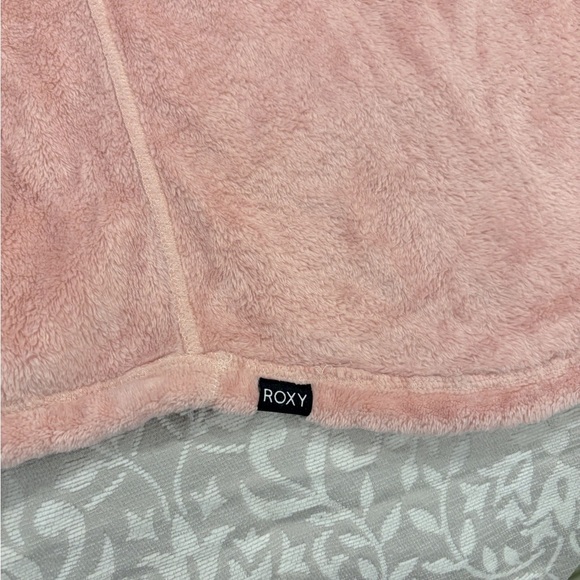 Roxy Fleece Igloo Girl Rose Pink Zip Up High Neck Sweater Women’s Size XS - Picture 5 of 5